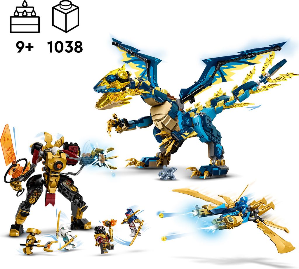 LEGO NINJAGO Smok żywiołu kontra mech cesarzowej, duży Zdjęcie produktu 39