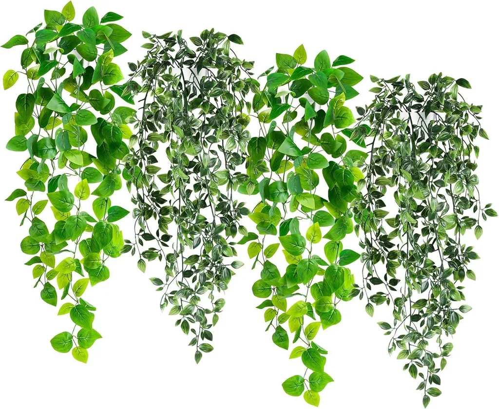 Plantes suspendues artificielles pour salle de bain et étagère murale