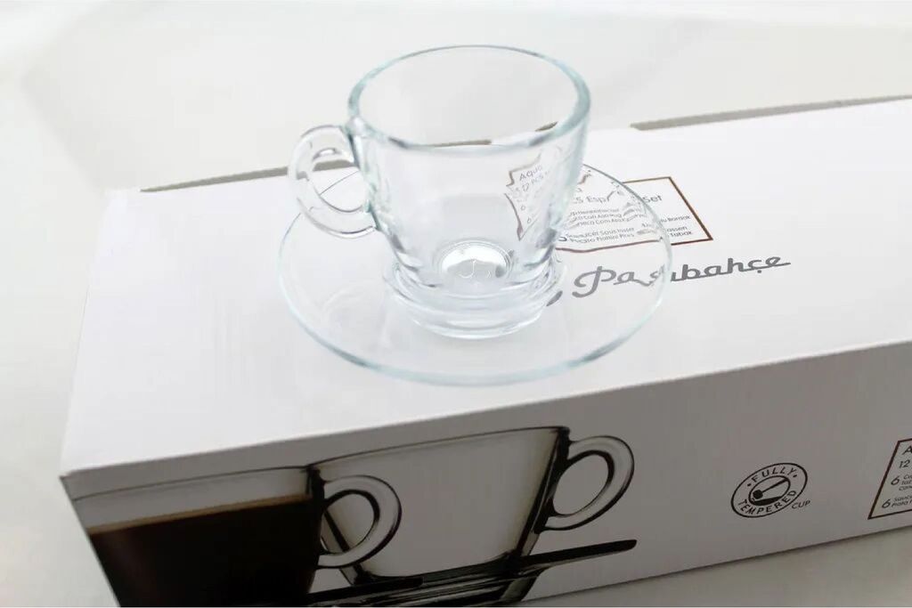 12tlg. Set Espressotassen mit Unterteller Aqua Produktbild 6