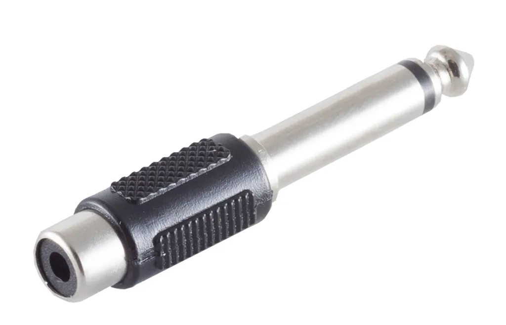 Prise jack 6,3 mm adaptateur audio mono shiverpeaks pour câble guitare