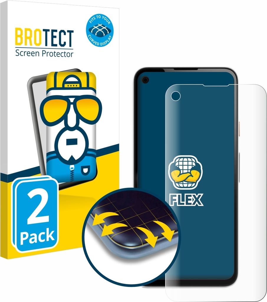 2x BROTECT Fullscreen Schutzfolie für Google Pixel 4a Produktbild 