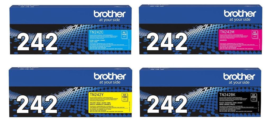Brother TN242 4er Pack / Original Toner / TN-242 alle Produktbild 