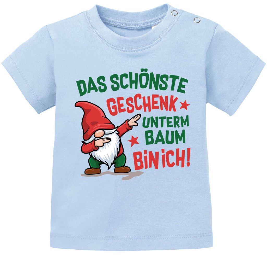 Baby Shirt kurzarm Weihnachten Spruch lustig Wichtel Print XMAS Outfit Einjöhrige Jungen Mädchen MoonWorks