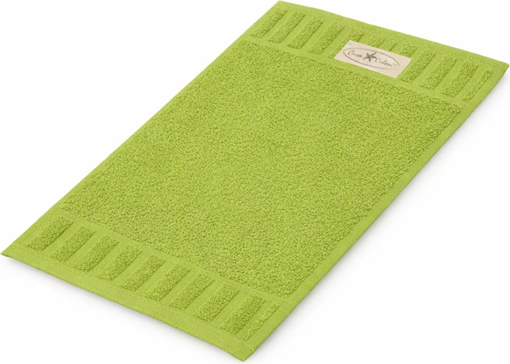 Casa Colori Frottier Gästetuch 30x50cm 30 x 50 cm grün Hohe Farbbrillanz, Einfache Pflege