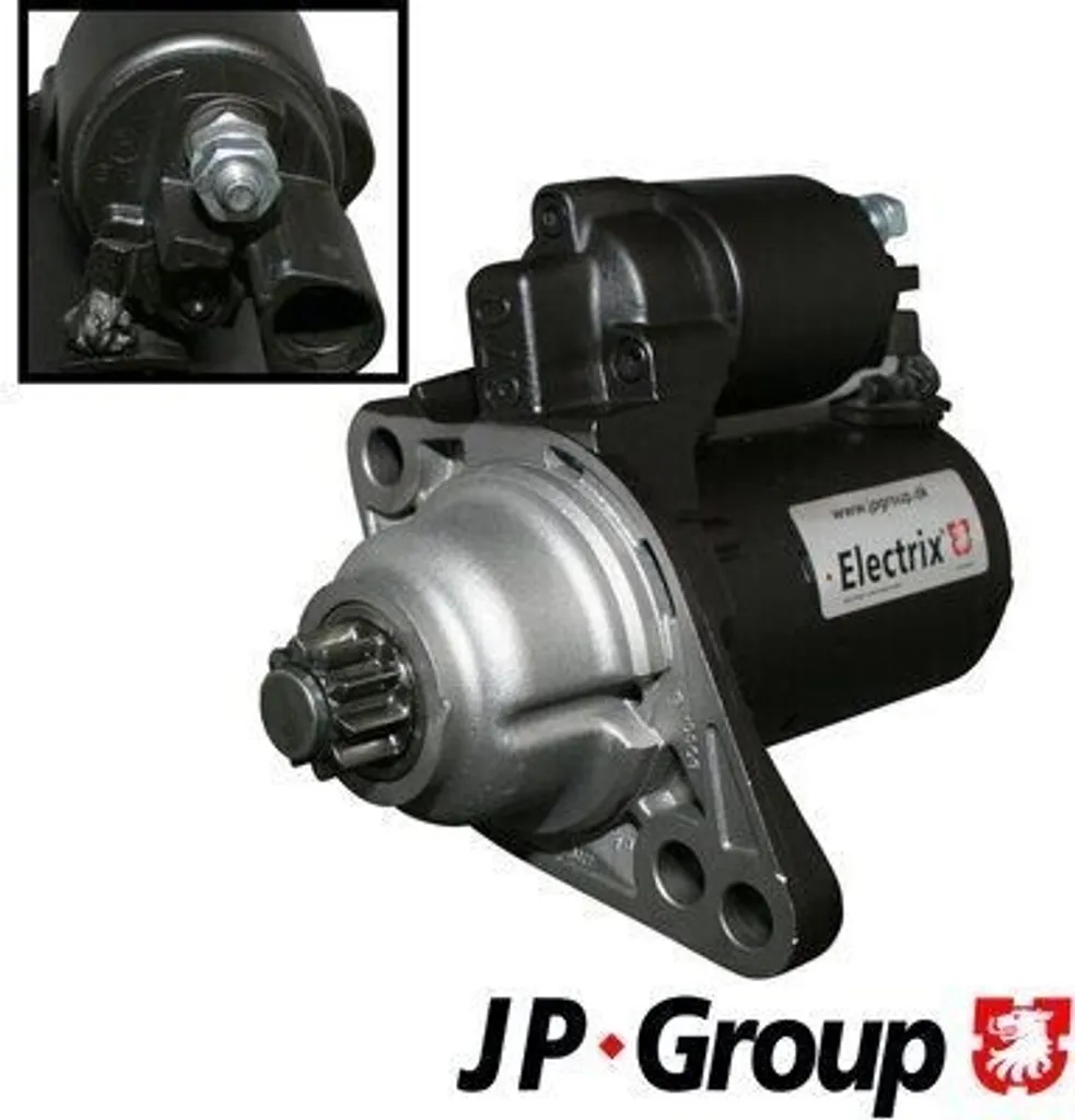 Starter de rechange pour VW Golf VI et Passat 3C - JP GROUP 12V 1.1kW