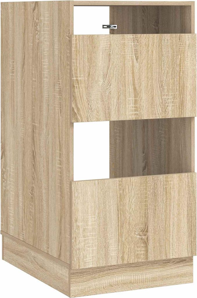 Wäscheschrank mit Tür Sonoma 50 x 68 x 102 cm Holzwerkstoff
