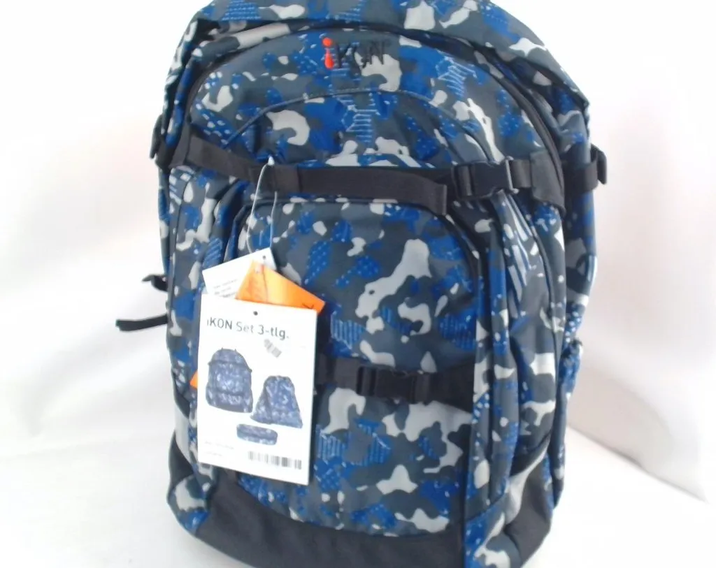 Zaino iKON NEU Camouflage Blu - Il Miglior Compagno per il Pendolare
