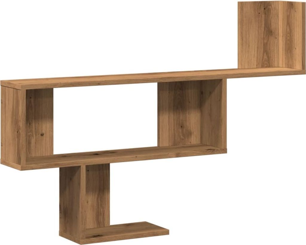 vidaXL Wandregal Artisan-Eiche 100x15x70 cm Holzwerkstoff