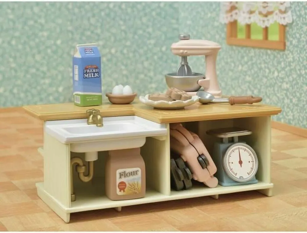 Sylvanian Families 5442 Kitchen Land : Set de Cuisine pour Figurines