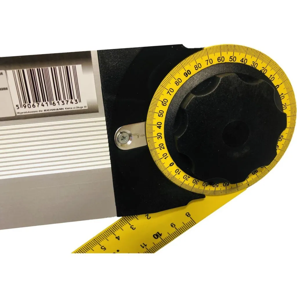Équerre et rapporteur d'angle 500 mm Becel pour traçage et menuiserie - 4
