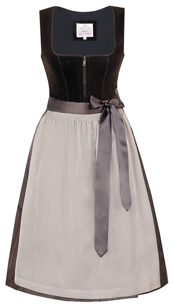 Dirndl Bidingen 65cm Länge lakritz 38