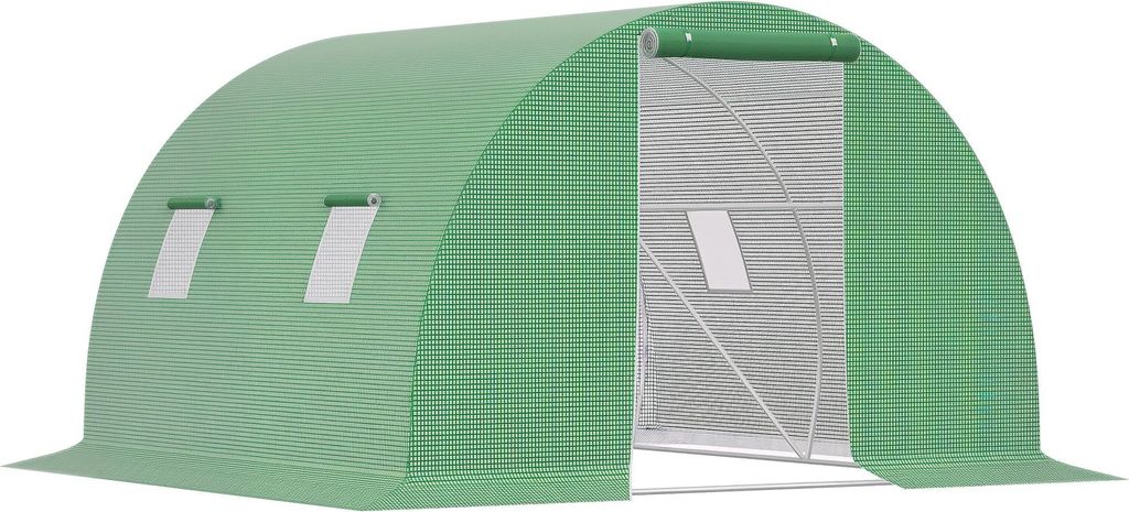 Szklarnia Outsunny z tunelem foliowym 3 x 3 m, szklarnia z Zdjęcie produktu 