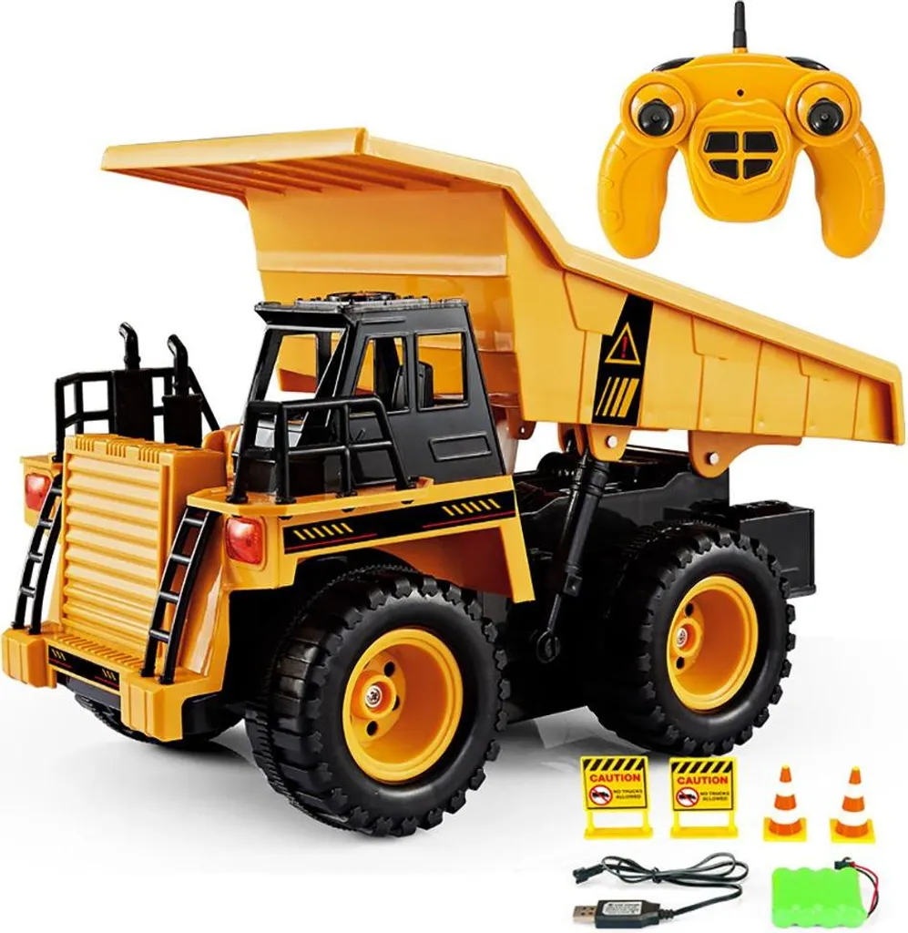 Camion-benne télécommandé anti-interférence pour enfant 6CH - 3