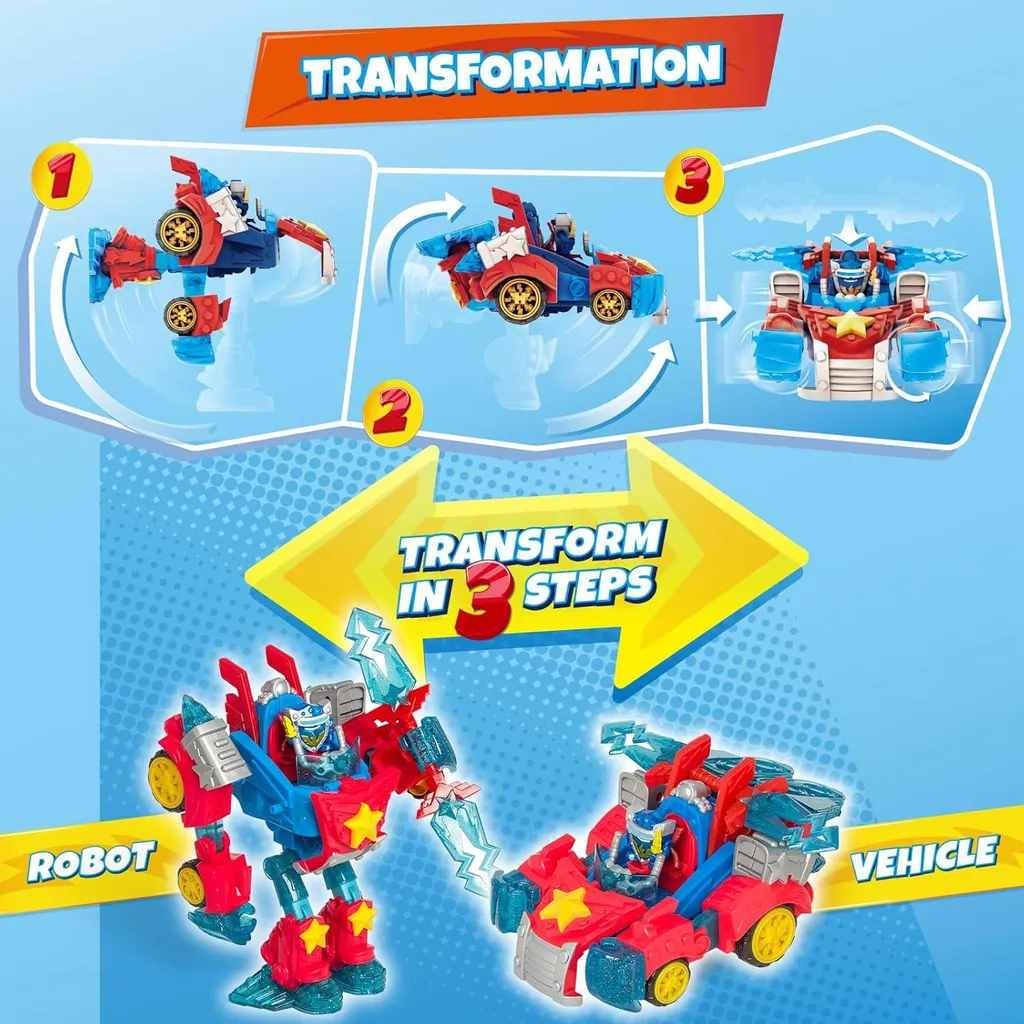 Jouet Robot Transformable Superthings Turbo Warrior pour Enfant - 7