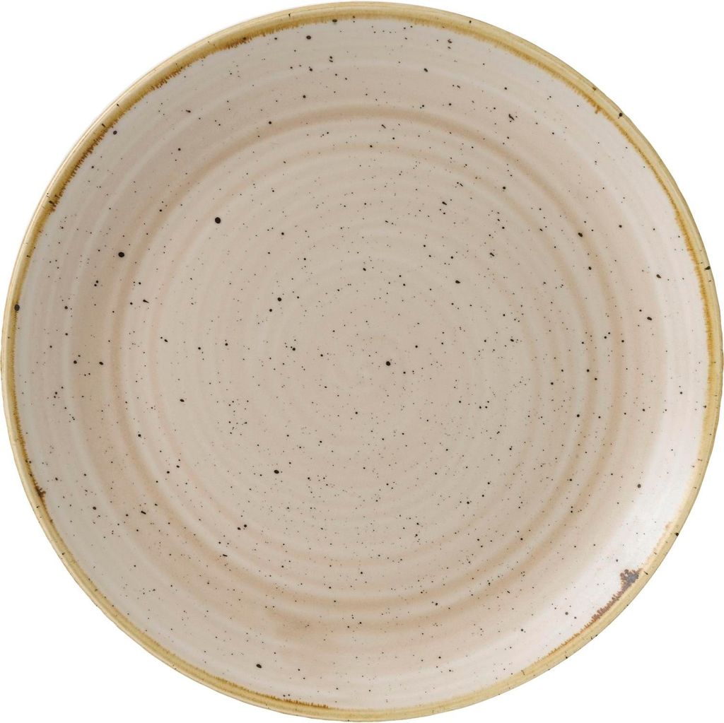 CHURCHILL Stonecast Nutmeg Cream Teller flach, coup, ø: 217 mm