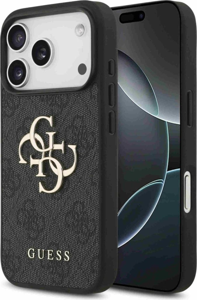 Guess Apple iPhone 17 Pro Max 4G Big Logo Schutzhülle Case Cover Schwarz