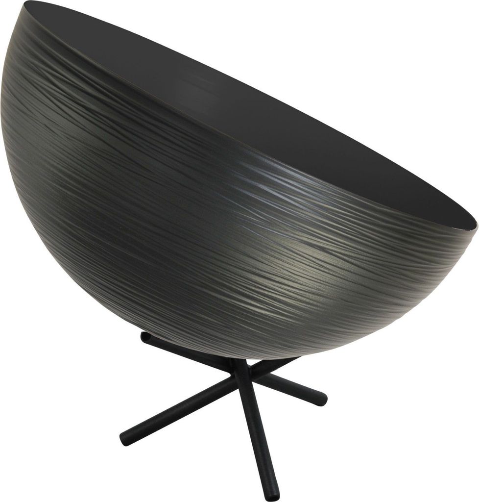 Tischleuchte E27 42 cm Schwarz Metall Vintage Tischlampe