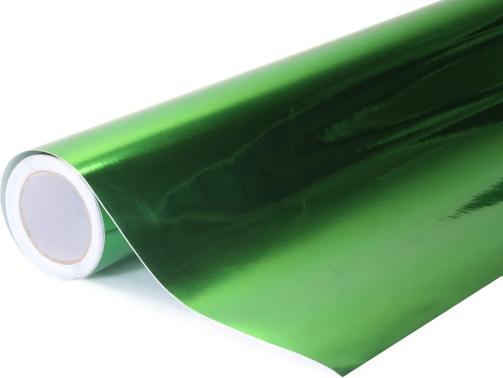 Covering auto et déco intérieure avec film vert chromé 152x700cm
