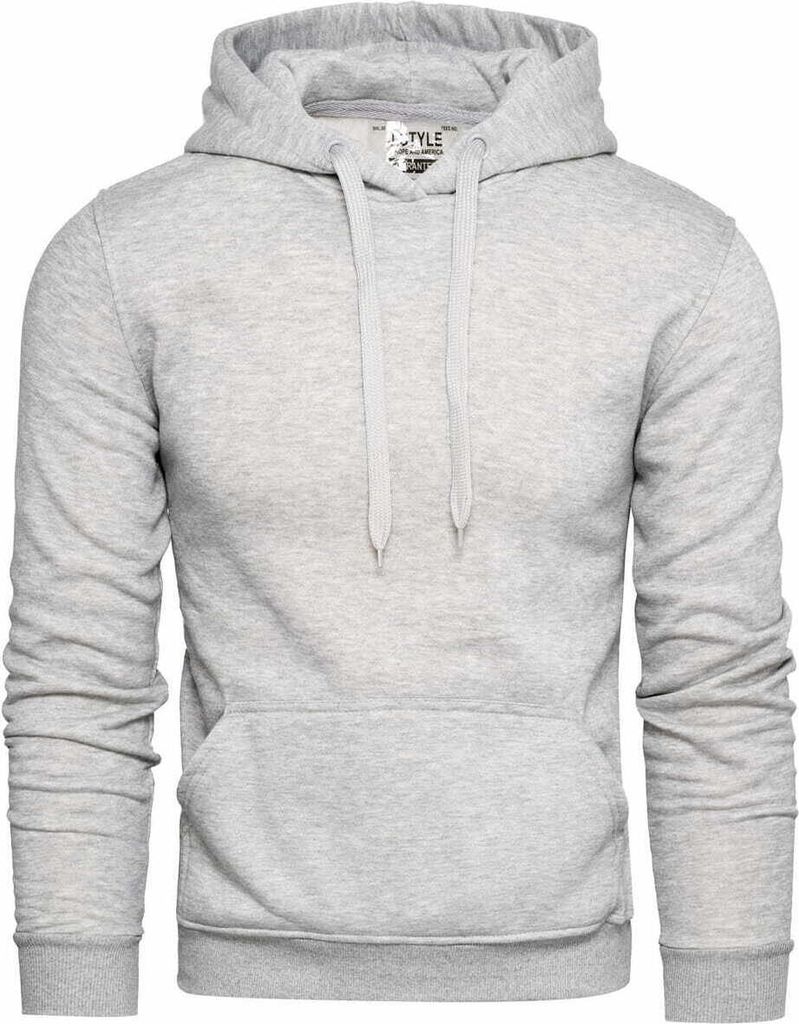 Recea Herren-Kapuzenpullover mit Kapuze Saidi grau XL