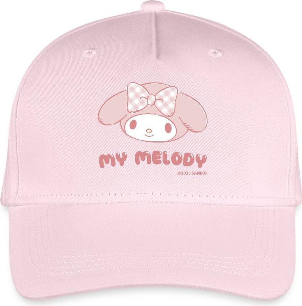 Spreadshirt My Melody Portrait Kinder Bio Basecap, One size, Hellrosa