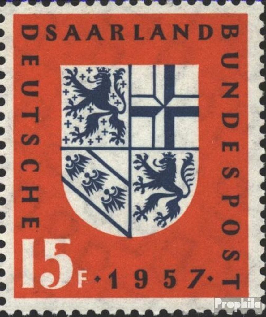 Briefmarken Saarland 1957 Mi 379I (kompl.Ausg.) Buckel an Produktbild 