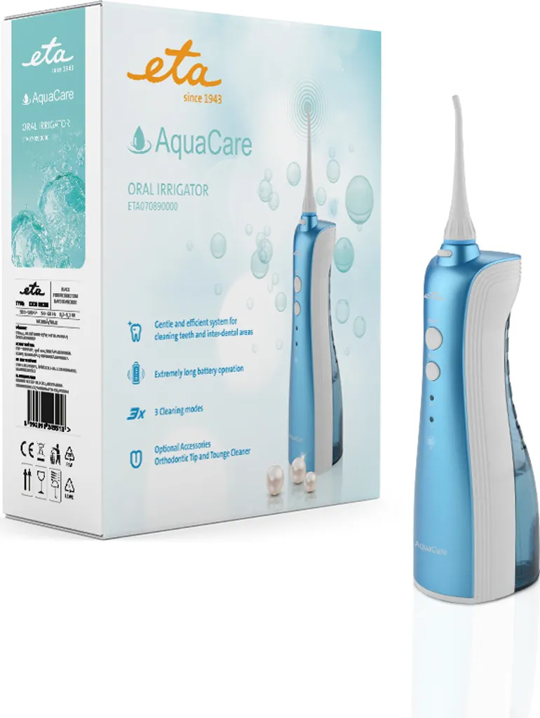 ETA Douche buccale SONETIC AQUA CARE ETA070890000 avec accu Li-ion