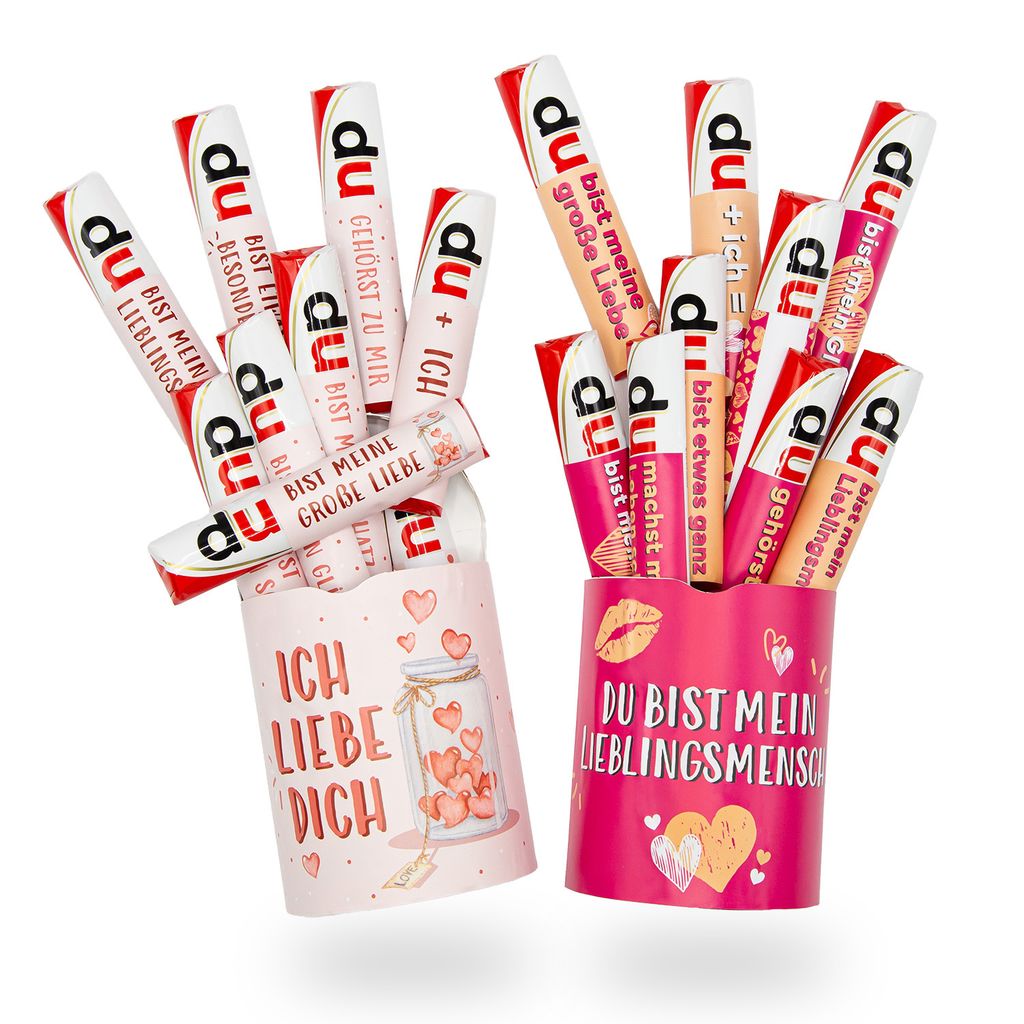 younikat Aufkleber-Set Lieblingsmensch und Ich liebe dich Produktbild 