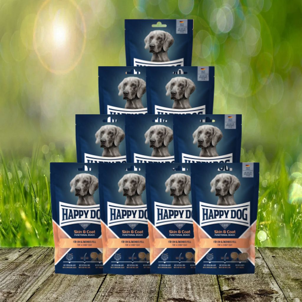 Happy Dog Care Snack Skin & Coat 10 x 100 g