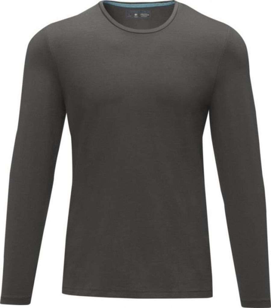Elevate Herren T-Shirt Ponoka, langärmlig PF1811 (2XL) (Sturmgrau)