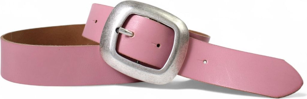 FRONHOFER Damengürtel 4 cm, große Schnalle in altsilbern, echt Leder Gürtel