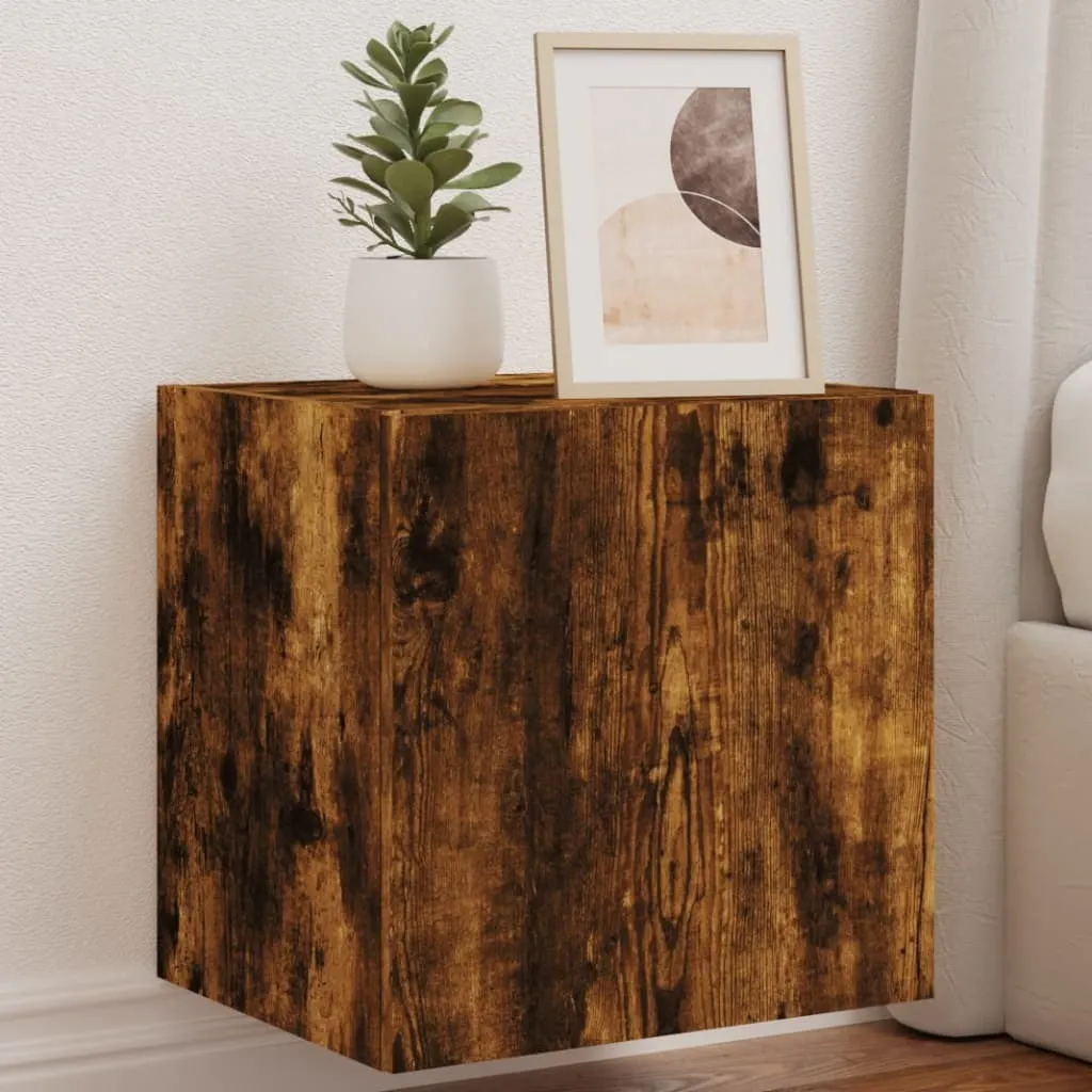 Maison Exclusive - Mobile TV con luci LED 2 pz. Rovere affumicato