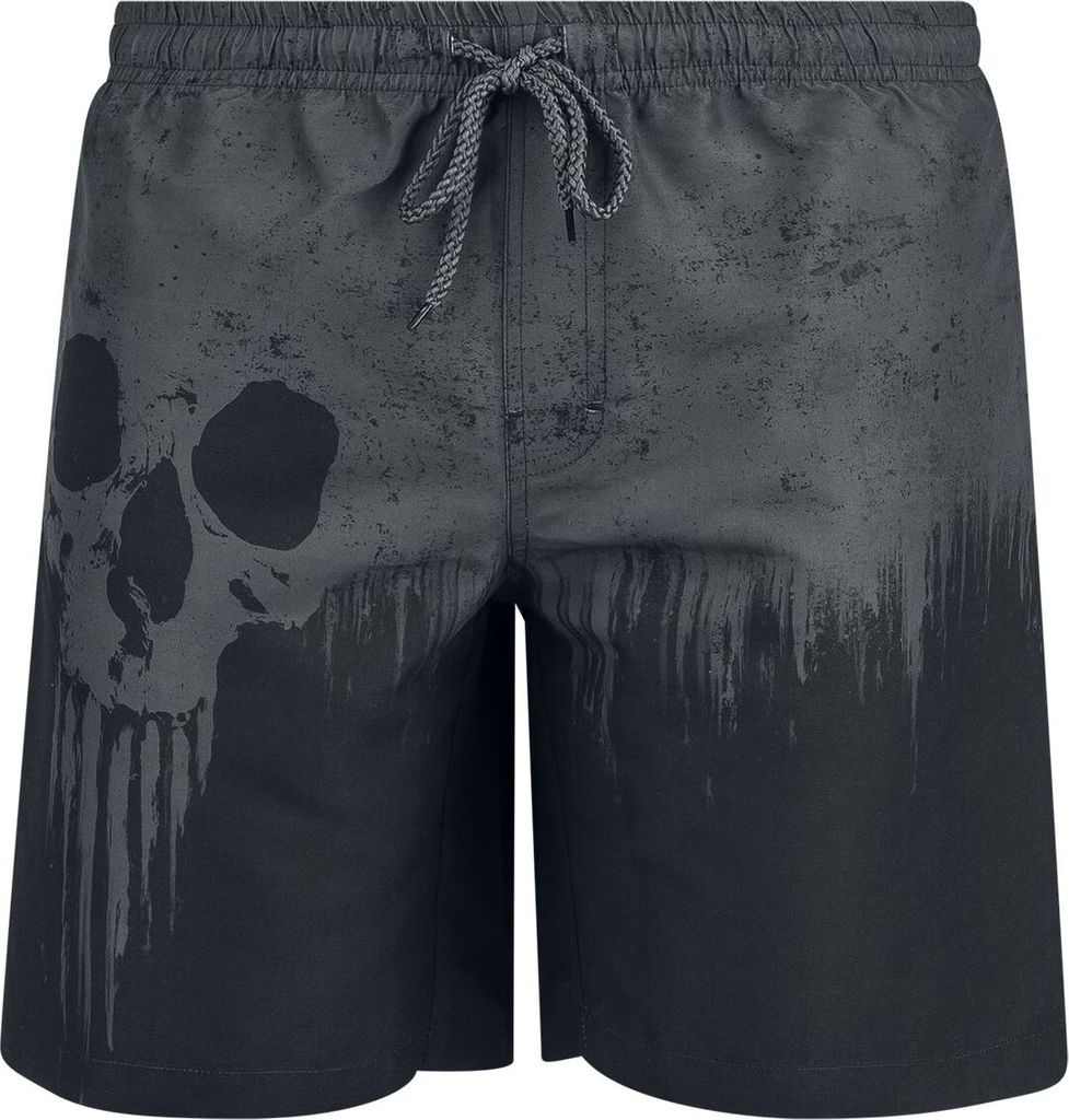 Black Premium by EMP Herren grau-schwarze Badeshorts mit Produktbild 