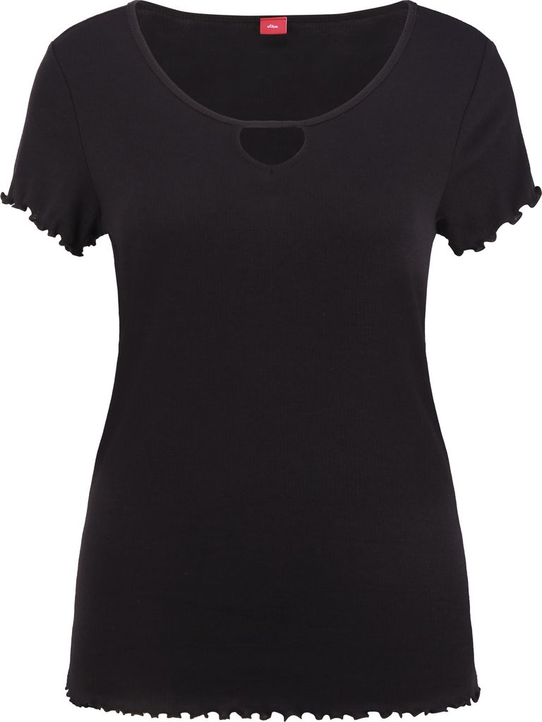 s.Oliver Pyjamaoberteil schwarz Größe 32/34