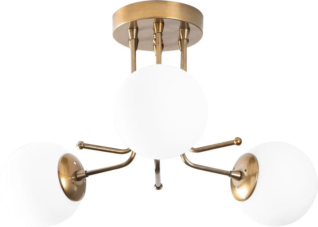 Acquista Opviq Daisy 146-AV3 - Lampadario Oro Metallo 48x48x34 cm - 5