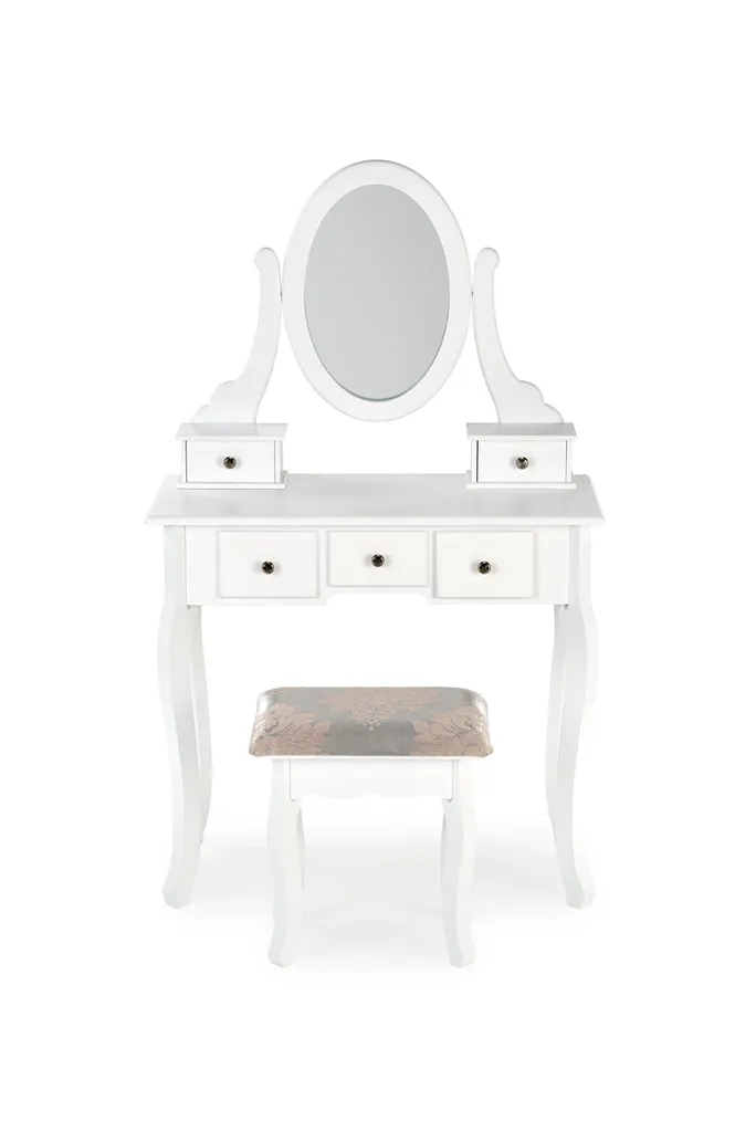Console Sara avec tiroirs et miroir pour chambre à coucher élégante