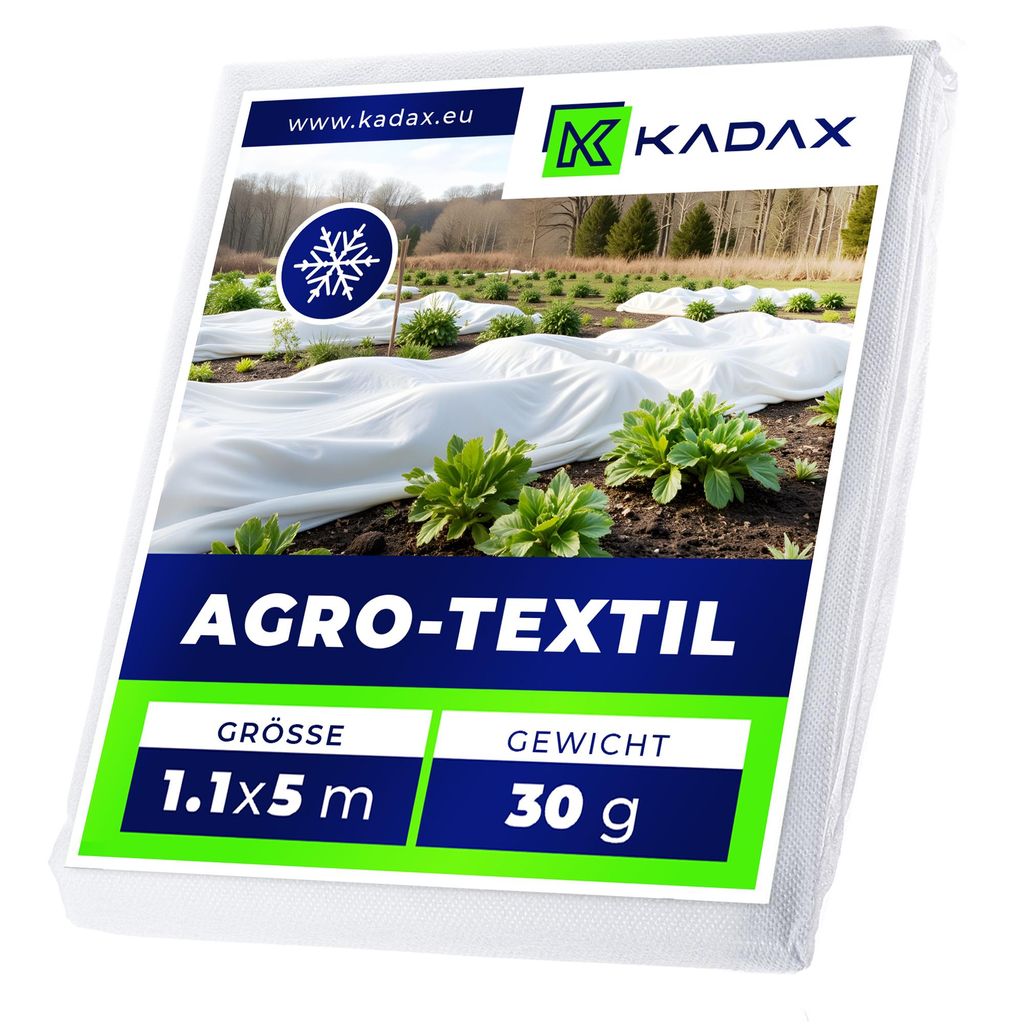 KADAX Non-tissé d'hiver 1,1 x 5 m, 30 g/m², Non-tissé Image du produit 
