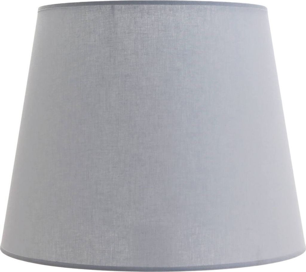 Lampenschirm Stoff E27 Grau Ø 38 cm für Stehlampe