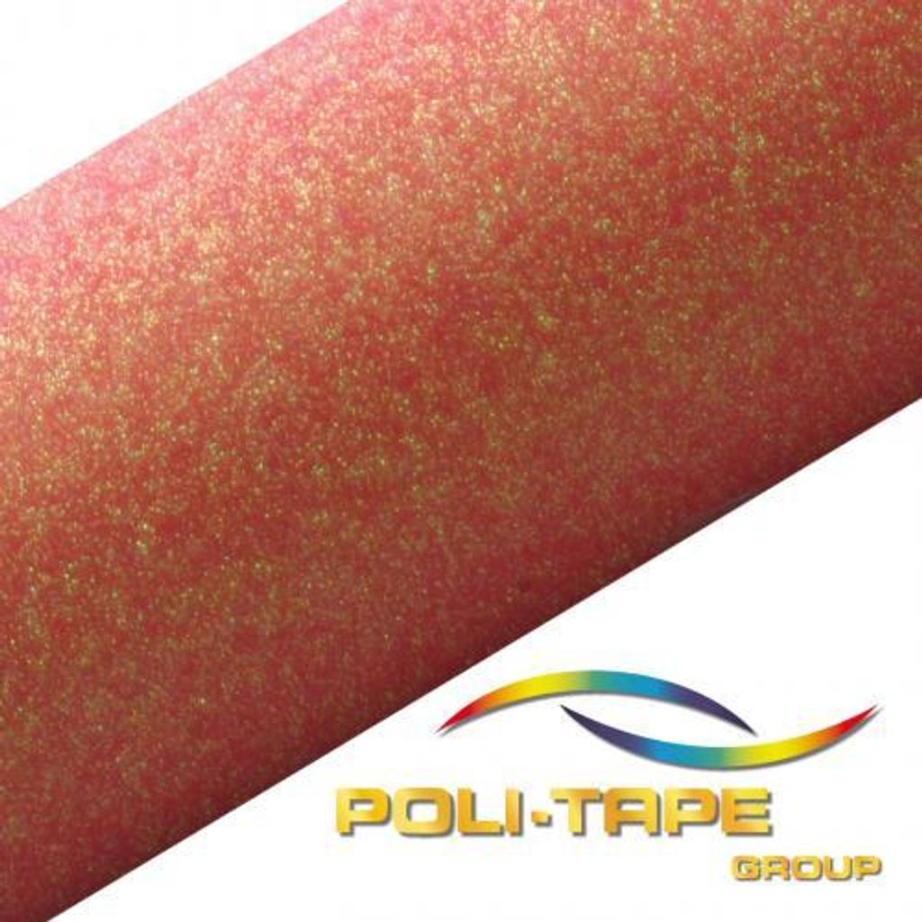 Poli-Tape - Poli-Flex Pearl Glitter - 487 Coral - Din A4