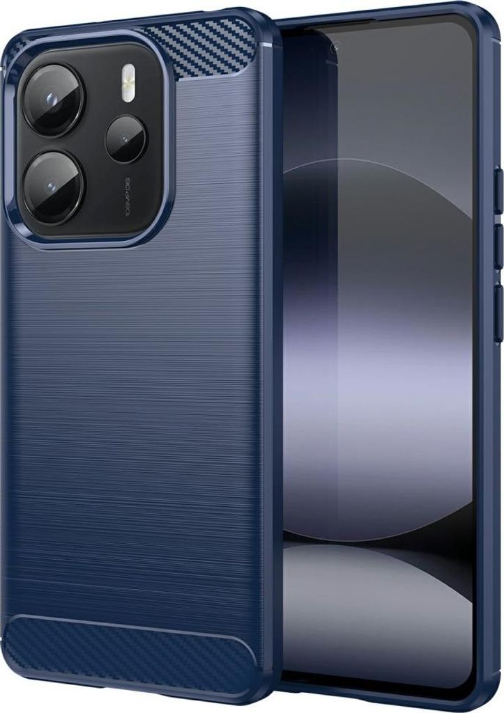 Xiaomi Redmi Note 14 4G Hülle - Coverup Armor Brushed TPU Back Cover - Blau