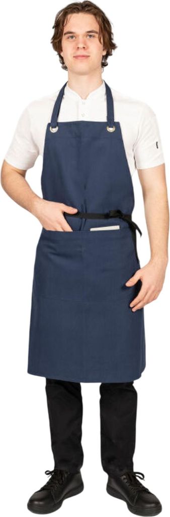 Dennys - Schürze, Canvas, Tasche BC7060 (Einheitsgröße) (Marine)