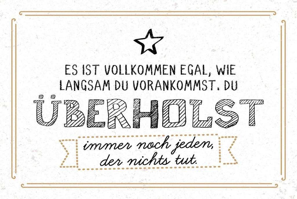 vianmo Holzschild 20x30 cm du überholst immer noch jeden, der nichts tut