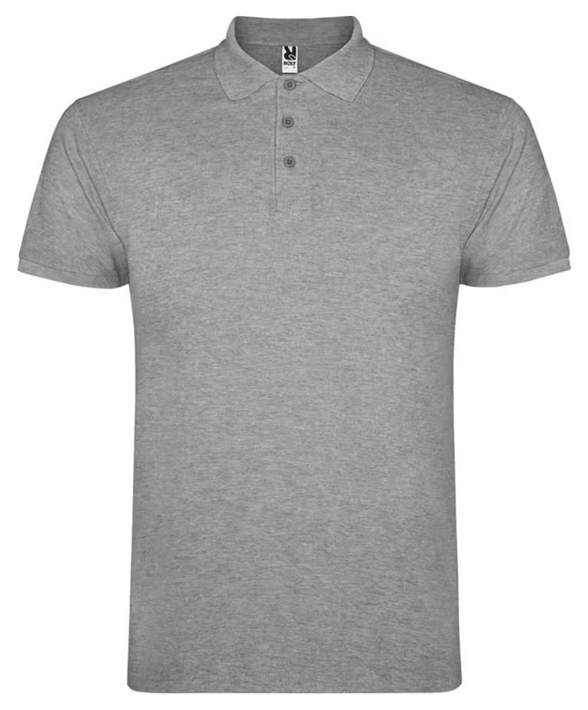 Roly - "Star" Poloshirt für Herren, meliert LT4426 (XXL) (Grau meliert)