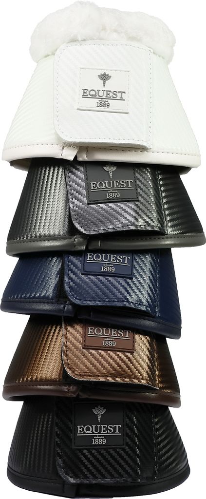 Equest Hufglocke Air Flow Mesh Carbon 2er Set, Farbe:mocha, Größe:L Full/Warmblut