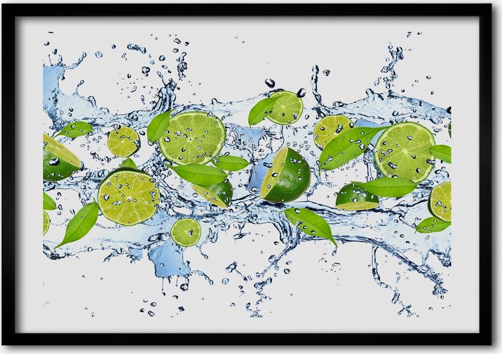 Bild - Bilderrahmen - 100 cm x 70 cm - MDF - Rahmen - Foto - Wandkunst Kalk und Wasser
