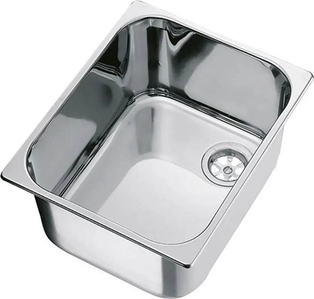 CAN LA1401 Évier rectangulaire en inox 355 x 260 mm pour camping-car