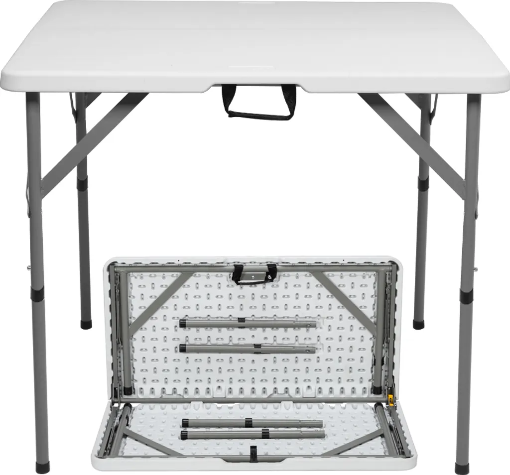 Table de jardin pliante carrée 86cm - Table d'appoint d'extérieur
