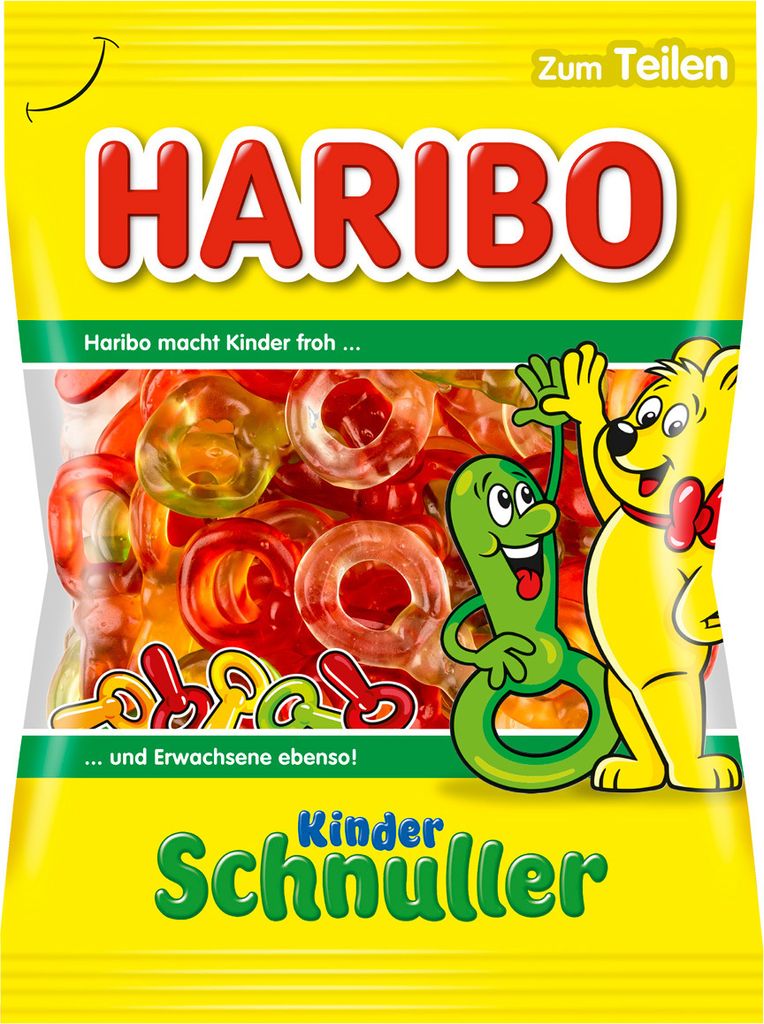 A bag of Haribo gummy candies.