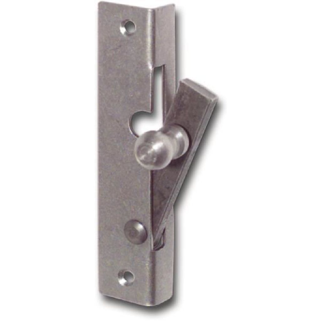 Fensterspreizel mit Eisenknopf, Links, 50 mm, Stahl blank | Fensterverschluss Zubehör