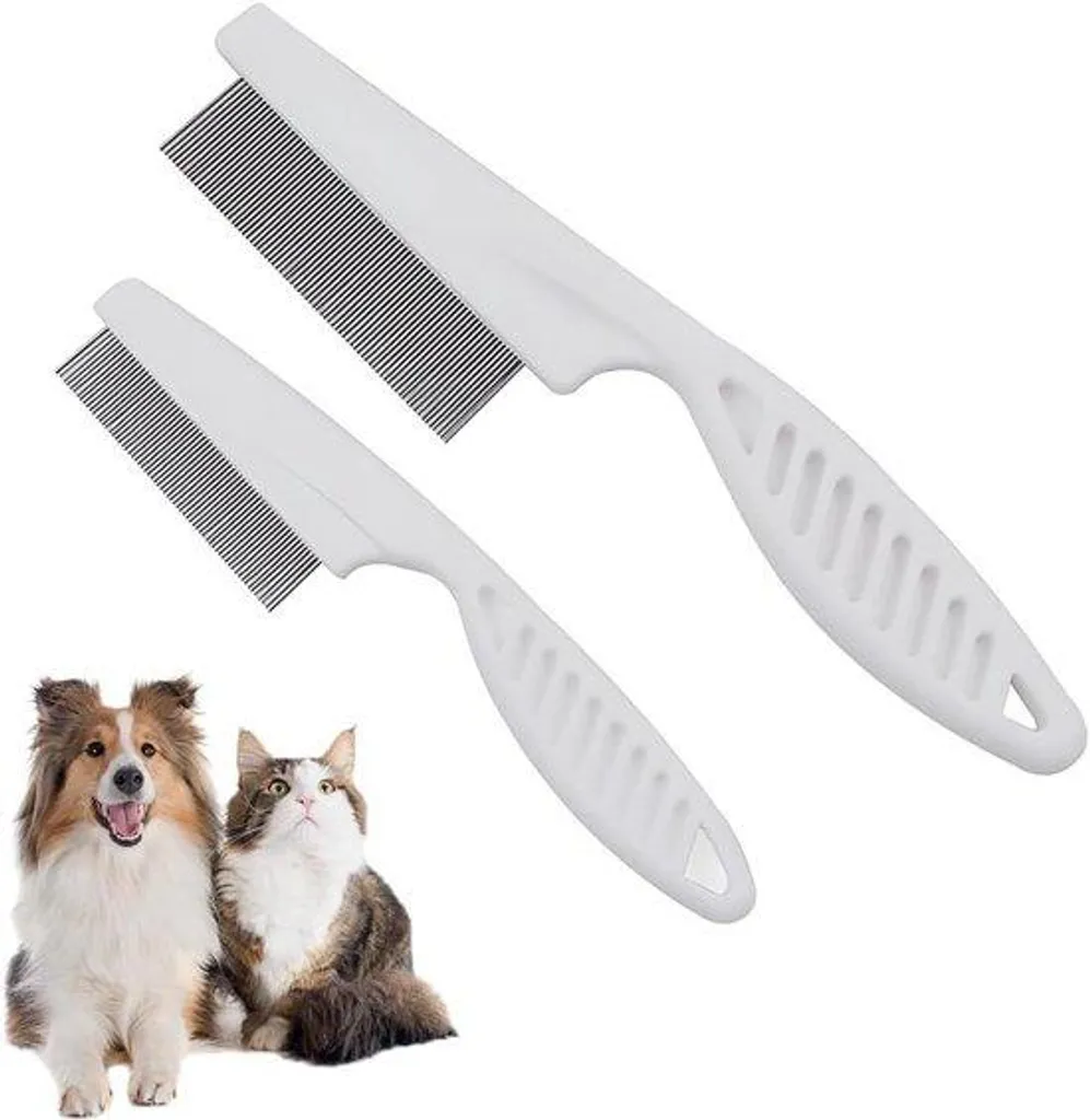 Peigne de toilettage anti-puces pour chiens et chats à poils courts