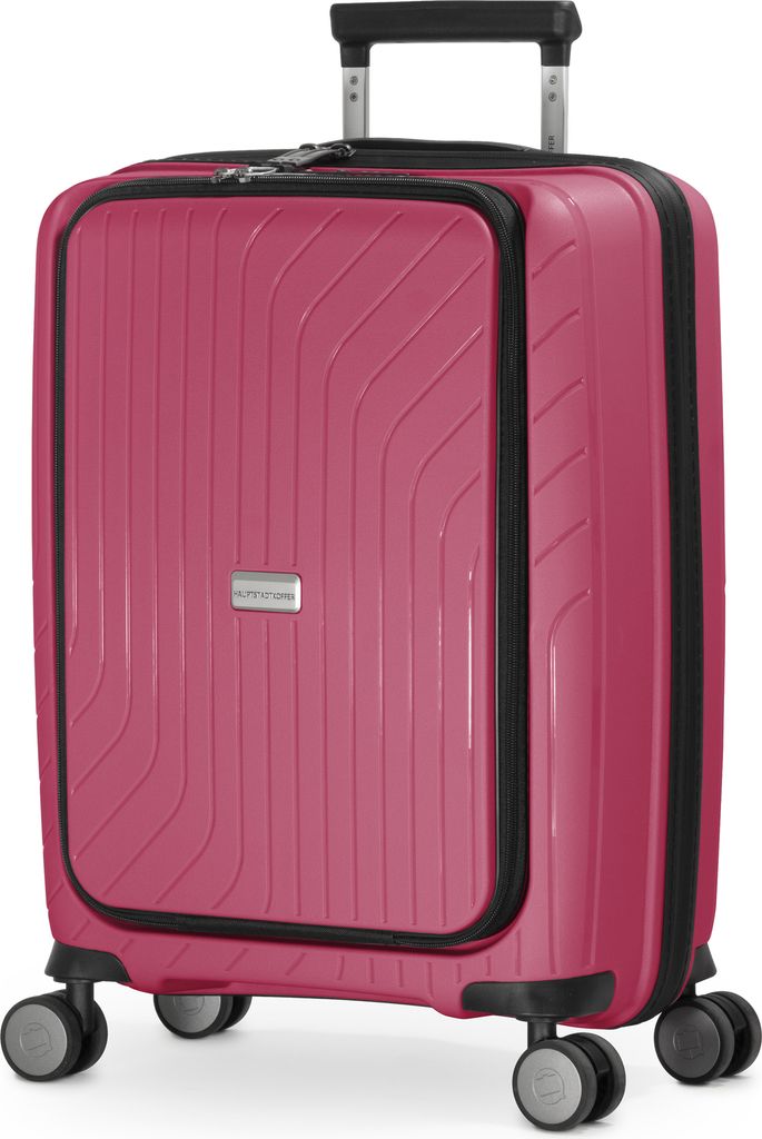 HAUPTSTADTKOFFER TXL - Laptop-Koffer, leichter Handgepäck-Koffer mit LaptopTasche Bordgepäck 55x40x23 cm, Business-Trolley 4 Rollen Hand Luggage ...